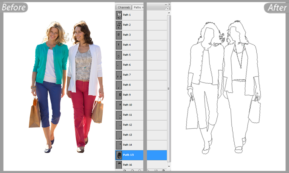 Multiple path and clipping path service provide company